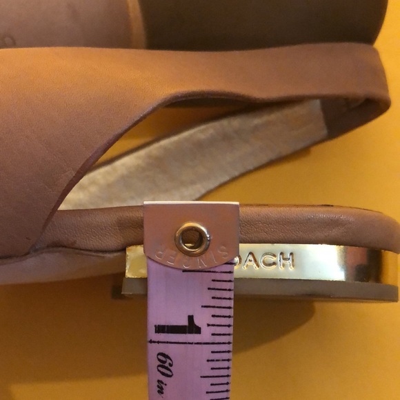 COACH leather flowers open toe sandal - Picture 14 of 14